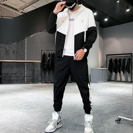 Casual Joggers & Sports Jacket 2-Piece Suit