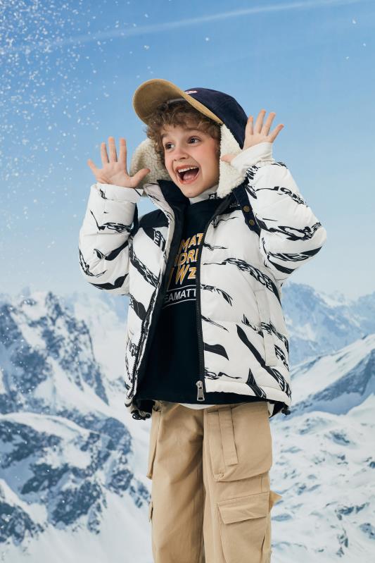 Kids' Winter Adventure Puffer Jacket – Stylish and Warm