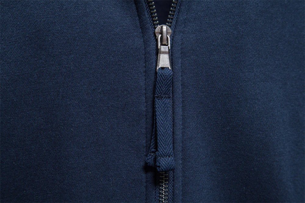 Classic zip-up sweater – stylish and comfortable.