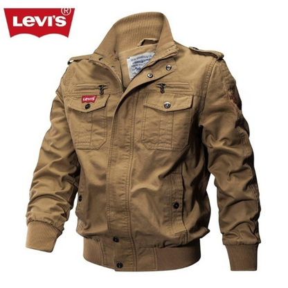 Lv’s™ Men's Military Bomber Jacket – Rugged and Stylish