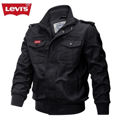 Lv’s™ Men's Military Bomber Jacket – Rugged and Stylish