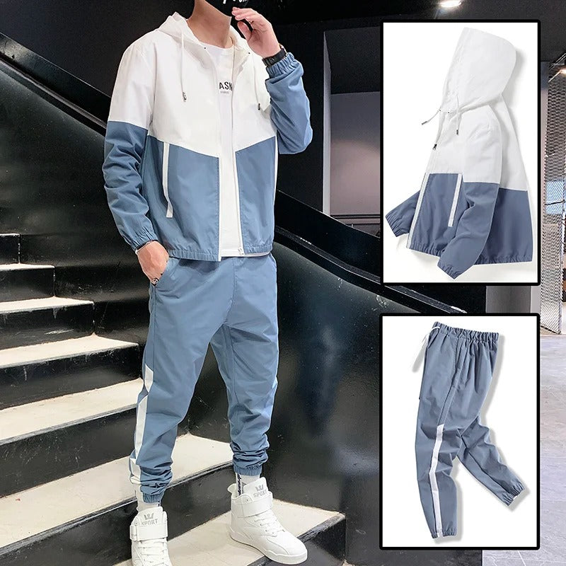 Casual Joggers & Sports Jacket 2-Piece Suit