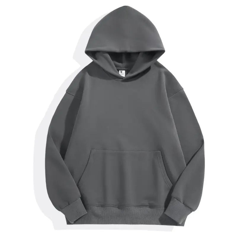 Heavyweight Cotton & Velvet Hooded Sweater for Men & Women