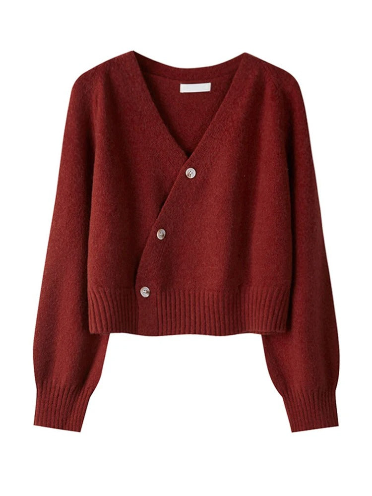 Women's V-Neck Cashmere Cardigan